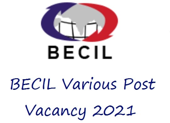 BECIL Medical Record Technical Recruitment 2021