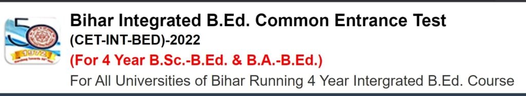 Bihar CET B.Ed Online Form 2022