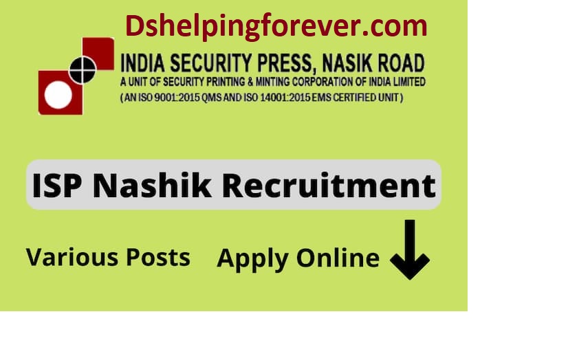ISP Nasik Recruitment 2022