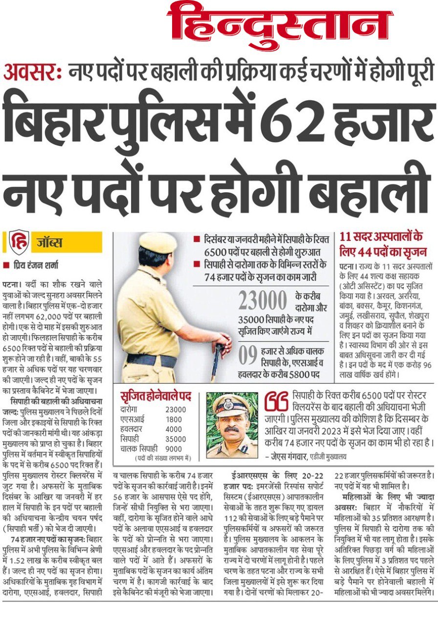 Bihar Police New Bharti 2022