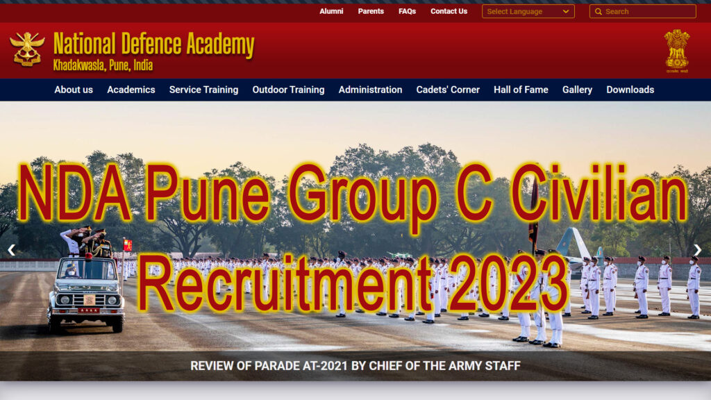 NDA Pune Group C Civilian Recruitment 2023