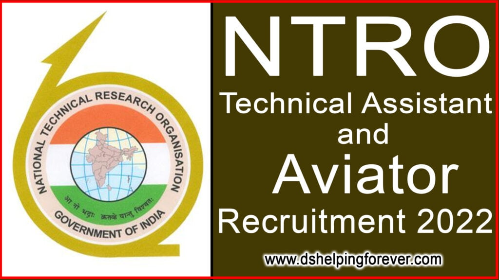 NTRO Technical Assistant and Aviator Recruitment 2023