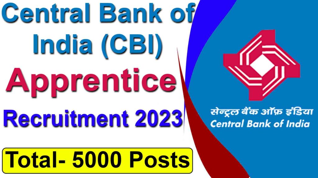 Central Bank of Indian Apprentice Recruitment 2023