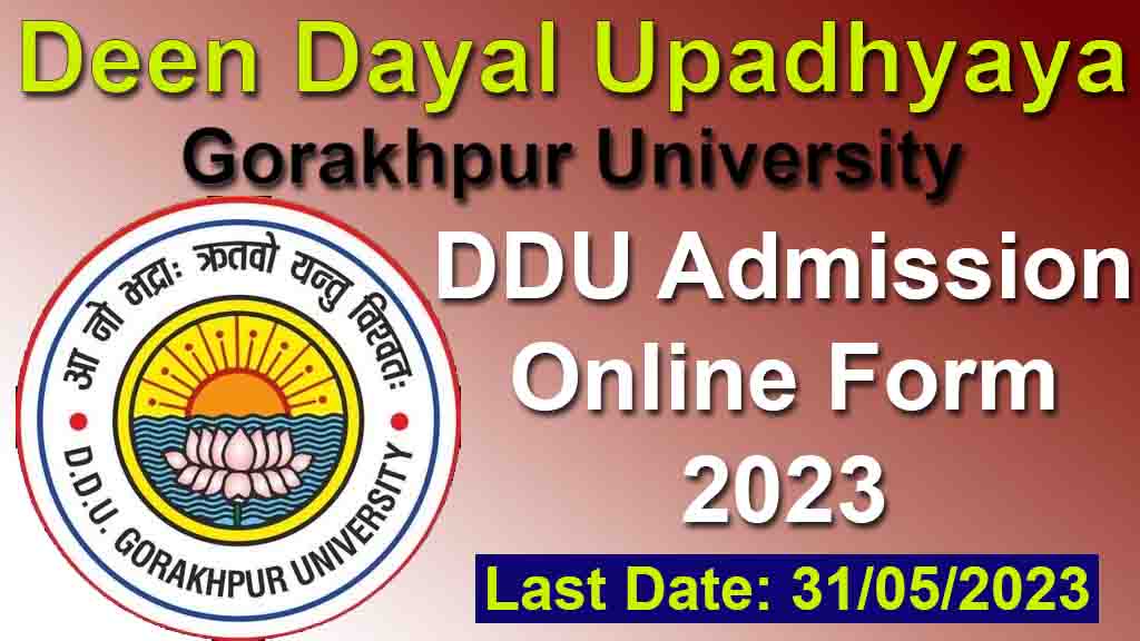 DDU Gorakhpur Admission Form 2023