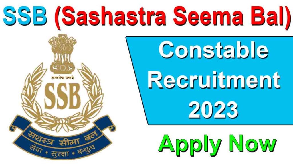 SSB Constable GD Sports Recruitment 2023