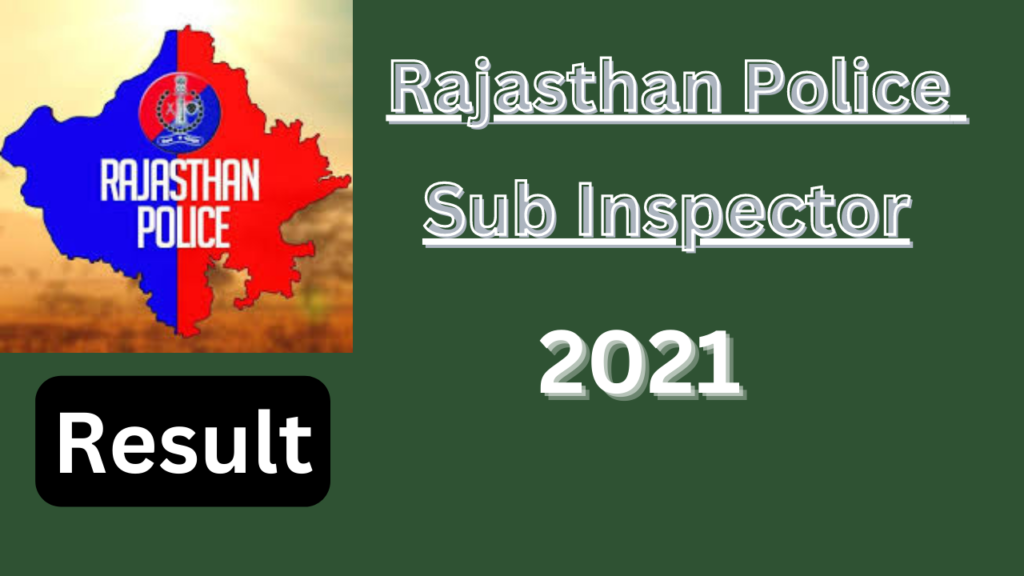 Rajasthan Police Constable Exam 2023 Notification (Out)