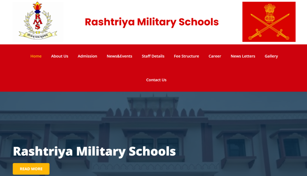 Rashtriya Military Schools Class 6th and 9th Admission Online Form 2023