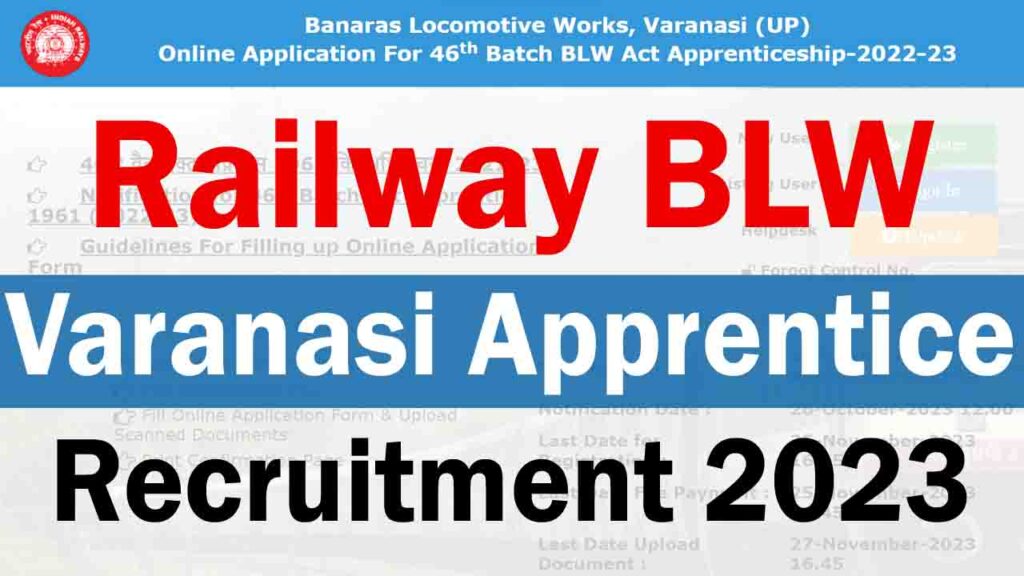 Railway BLW Varanasi Apprentice Recruitment 2023