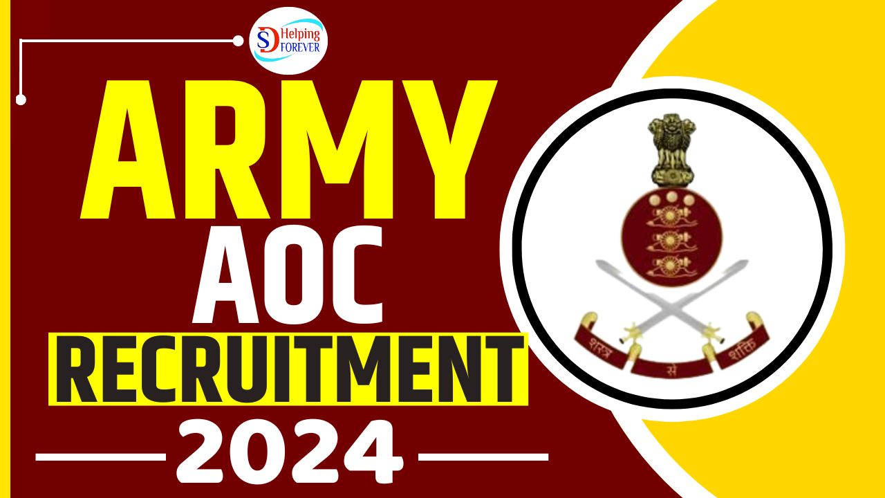 Army AOC Recruitment 2024 | Indian Army Ordnance Corps Vacancy Online Form 2024