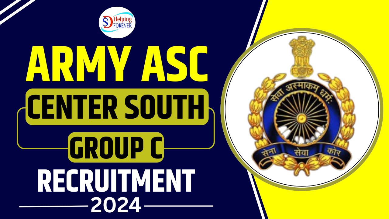 Army ASC Group C Recruitment 2024