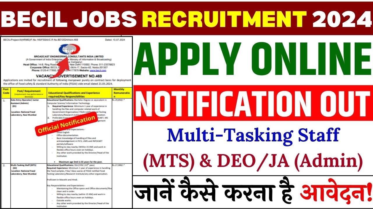 BECIL Recruitment 2024