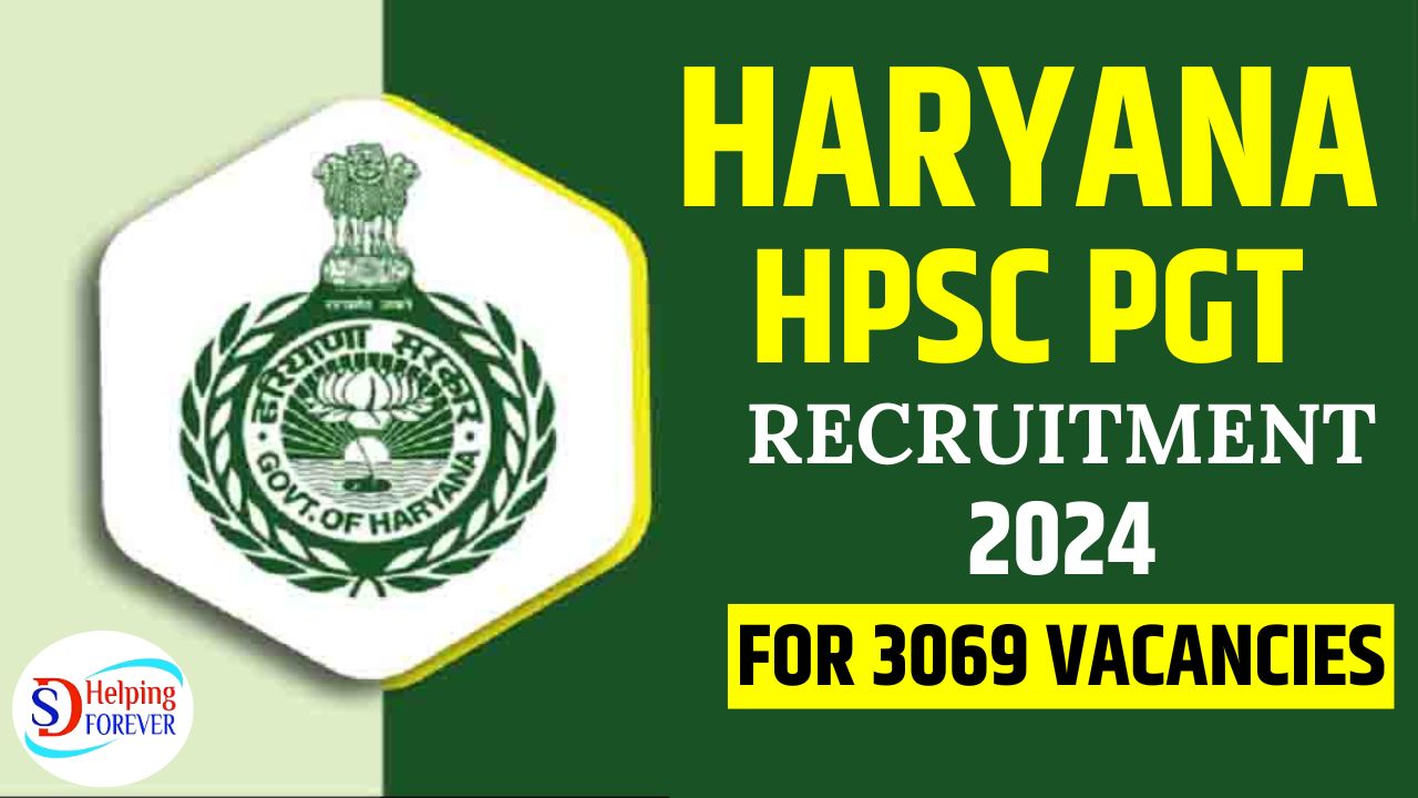 HPSC PGT Vacancy 2024 