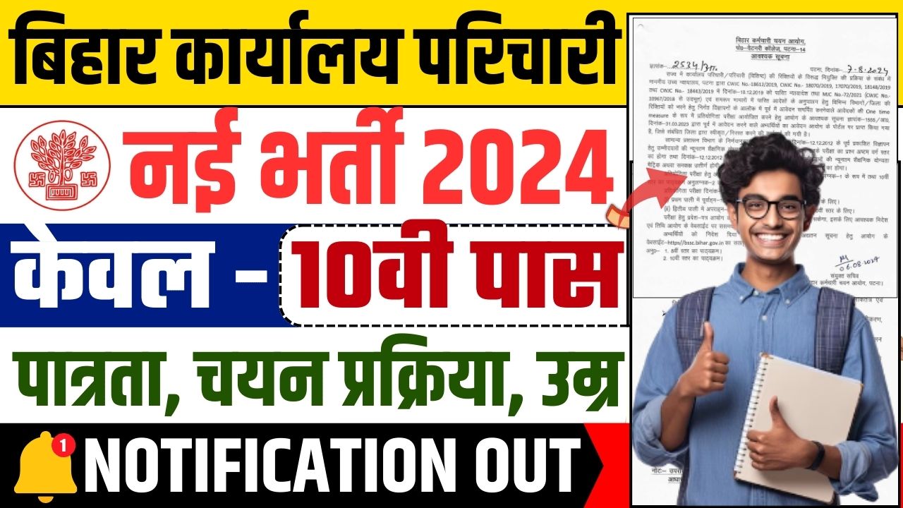 Bihar Karyalay Parichari Group D Syllabus 2024