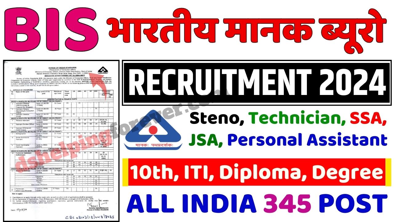 BIS Group A B C Recruitment 2024