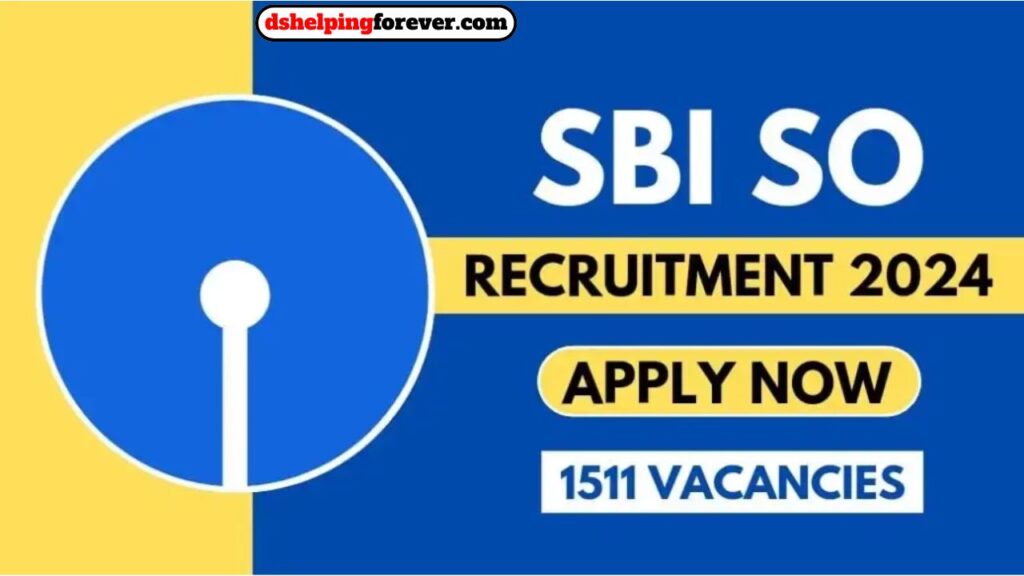 SBI SO Recruitment 2024