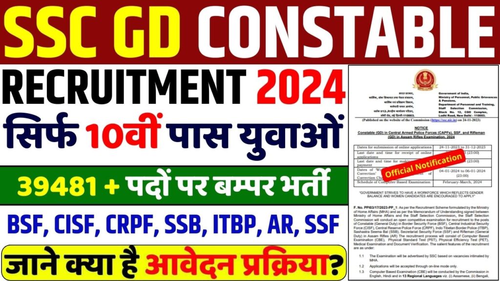 SSC GD Recruitment 2024