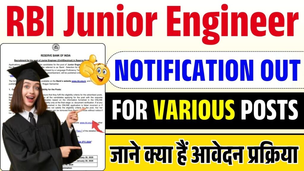 RBI Junior Engineer Online Form 2025