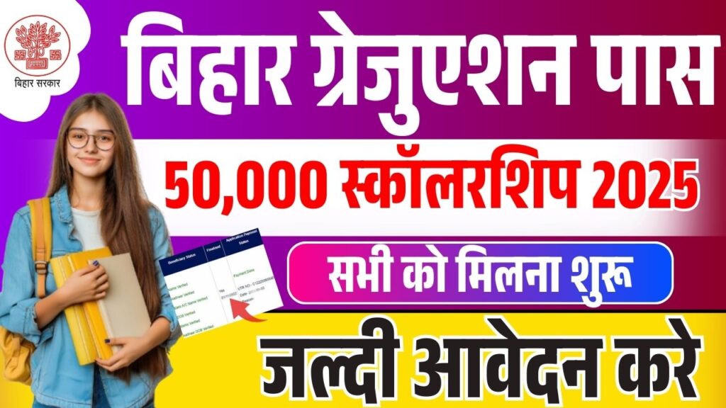 Bihar Graduation Pass 50000 Scholarship 2025